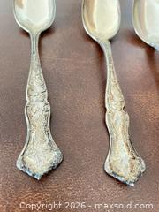 MaxSold Auction: Set of 6 Sterling Silver Ornate Floral Spoons - Kingston (Ontario, Canada) SELLER MANAGED Downsizing Online Auction - Langfield Street