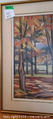 MaxSold Auction: Signed Autumn Landscape Painting with Gold Wood Frame - Kingston (Ontario, Canada) SELLER MANAGED Downsizing Online Auction - Langfield Street