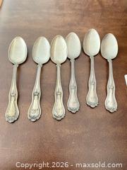 MaxSold Auction: Sterling Silver Teaspoons, Set of 6, Rococo Pattern, Monogram W - Kingston (Ontario, Canada) SELLER MANAGED Downsizing Online Auction - Langfield Street