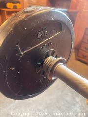 MaxSold Auction: Weider Red Home Weight Bench with Barbell Rack - Kingston (Ontario, Canada) SELLER MANAGED Downsizing Online Auction - Langfield Street