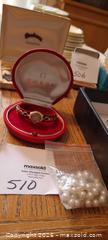 MaxSold Auction: Omega Ladies Wristwatch and Pearl Strand Necklace, 1939 Engraving - Kingston (Ontario, Canada) SELLER MANAGED Downsizing Online Auction - Langfield Street