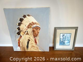 MaxSold Auction: A. L. Lifton (attr.) oil on canvas – Native American, bear, totem - Saanich (British Columbia, Canada) SELLER MANAGED Estate Sale Online Auction - Doncaster Drive