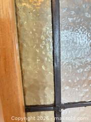 MaxSold Auction: Arts & Crafts / Mission Style Stained Glass Panel in Wood Frame - Saanich (British Columbia, Canada) SELLER MANAGED Estate Sale Online Auction - Doncaster Drive
