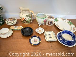 MaxSold Auction: Assorted Vintage Porcelain & Ceramic Lot – Pitchers, Dishes - Saanich (British Columbia, Canada) SELLER MANAGED Estate Sale Online Auction - Doncaster Drive