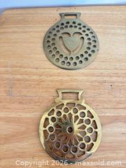 MaxSold Auction: Set of 4 Antique Brass Horse Brasses, 3–4 in, Floral & Heart - Saanich (British Columbia, Canada) SELLER MANAGED Estate Sale Online Auction - Doncaster Drive