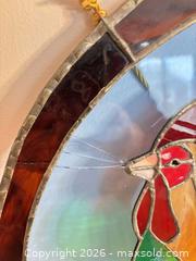 MaxSold Auction: Stained Glass Rooster Panel, Approximately 18.5 in (Multi-color) - Saanich (British Columbia, Canada) SELLER MANAGED Estate Sale Online Auction - Doncaster Drive