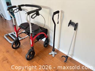MaxSold Auction:  Walker, Bed rail, Cane, Grabber tool - Saanich (British Columbia, Canada) SELLER MANAGED Estate Sale Online Auction - Doncaster Drive