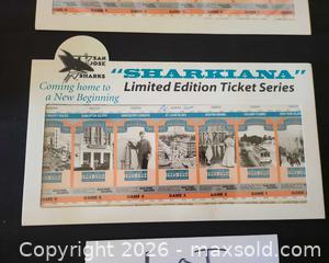 MaxSold Auction: 1993-94 San Jose Sharks Limited Edition Souvenir Ticket Sheets - San Jose (California, USA) PARTNER MANAGED Estate Sale Online Auction - Dunn Ave