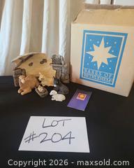 MaxSold Auction: Babes of Bethlehem Nativity Figurine Set with Stable Backdrop - San Jose (California, USA) PARTNER MANAGED Estate Sale Online Auction - Dunn Ave