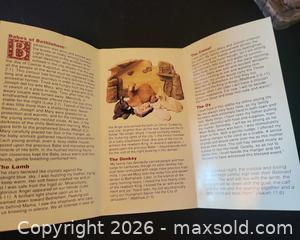 MaxSold Auction: Babes of Bethlehem Nativity Figurine Set with Stable Backdrop - San Jose (California, USA) PARTNER MANAGED Estate Sale Online Auction - Dunn Ave