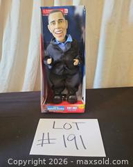 MaxSold Auction: Barack Obama "Dancing Rockstar!" Battery-Powered Novelty Doll (Boxed) - San Jose (California, USA) PARTNER MANAGED Estate Sale Online Auction - Dunn Ave