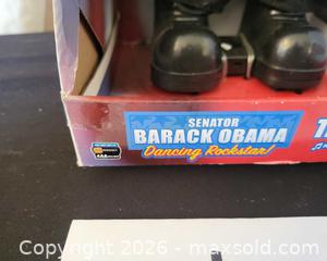 MaxSold Auction: Barack Obama "Dancing Rockstar!" Battery-Powered Novelty Doll (Boxed) - San Jose (California, USA) PARTNER MANAGED Estate Sale Online Auction - Dunn Ave