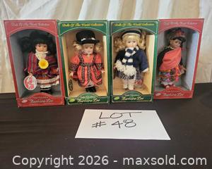 MaxSold Auction: Barbara Lee Dolls of the World Collection, Set of 4 - San Jose (California, USA) PARTNER MANAGED Estate Sale Online Auction - Dunn Ave