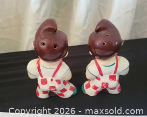 MaxSold Auction: Big Boy Checkered Overalls Salt & Pepper Shaker Pair - San Jose (California, USA) PARTNER MANAGED Estate Sale Online Auction - Dunn Ave