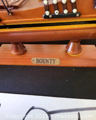 MaxSold Auction: Bounty Decorative Model Ship — Three-Masted Wooden Display - San Jose (California, USA) PARTNER MANAGED Estate Sale Online Auction - Dunn Ave