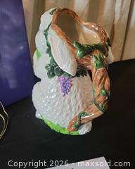 MaxSold Auction: Christopher Radko Ceramic Bunny Jug Pitcher, 10" Tall - San Jose (California, USA) PARTNER MANAGED Estate Sale Online Auction - Dunn Ave