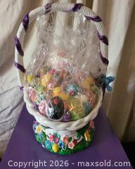 MaxSold Auction: Christopher Radko Ceramic Easter Basket Centerpiece NIB - San Jose (California, USA) PARTNER MANAGED Estate Sale Online Auction - Dunn Ave