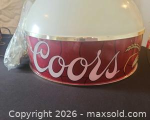 MaxSold Auction: Coors Double-Pendant Hanging Pub/Billiard Light - San Jose (California, USA) PARTNER MANAGED Estate Sale Online Auction - Dunn Ave