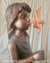 MaxSold Auction: Decorative Girl-on-Rock Figurine with Pinwheel, 37 in - San Jose (California, USA) PARTNER MANAGED Estate Sale Online Auction - Dunn Ave