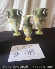MaxSold Auction: Decorative Porcelain Vases (Lot of 3) — Bavaria A & C Mark - San Jose (California, USA) PARTNER MANAGED Estate Sale Online Auction - Dunn Ave
