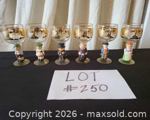 MaxSold Auction: Figural Stem Wine Glasses Set of 6 — Made in Western Germany Goebel  - San Jose (California, USA) PARTNER MANAGED Estate Sale Online Auction - Dunn Ave