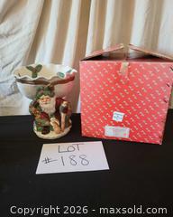 MaxSold Auction: Fitz and Floyd Woodland Santa Compote / Decorative Serving Bowl - San Jose (California, USA) PARTNER MANAGED Estate Sale Online Auction - Dunn Ave