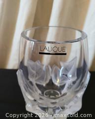 MaxSold Auction: Lalique Frosted Crystal Bud Vase with Leaf Motif - San Jose (California, USA) PARTNER MANAGED Estate Sale Online Auction - Dunn Ave