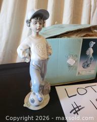 MaxSold Auction: Lladró Niño futbolista Porcelain Figurine No. 7.605 (Boy w/ Soccer Ball) - San Jose (California, USA) PARTNER MANAGED Estate Sale Online Auction - Dunn Ave