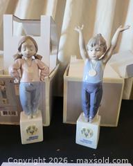 MaxSold Auction: Lladró Porcelain Pair 07515 & 07514 (Olympic Figures), 8" - San Jose (California, USA) PARTNER MANAGED Estate Sale Online Auction - Dunn Ave