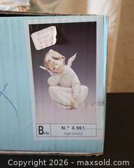 MaxSold Auction: Lladro Porcelain Angel Figurine N.º 4.961 (Sitting/Dreaming) - San Jose (California, USA) PARTNER MANAGED Estate Sale Online Auction - Dunn Ave
