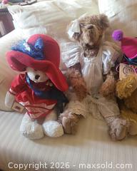 MaxSold Auction: Lot of 10 Collectible Teddy Bears, 15"–18" - San Jose (California, USA) PARTNER MANAGED Estate Sale Online Auction - Dunn Ave