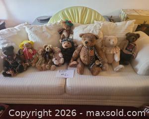 MaxSold Auction: Lot of 10 Collectible Teddy Bears and Plush Animals - San Jose (California, USA) PARTNER MANAGED Estate Sale Online Auction - Dunn Ave
