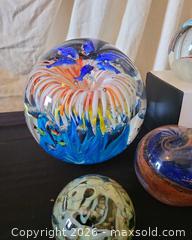 MaxSold Auction: Lot of 17 Glass Paperweights — Hand-Blown/Press-Molded - San Jose (California, USA) PARTNER MANAGED Estate Sale Online Auction - Dunn Ave