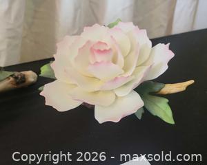 MaxSold Auction: Lot of 2 Decorative Porcelain Floral Figurines — Boehm & Andrea - San Jose (California, USA) PARTNER MANAGED Estate Sale Online Auction - Dunn Ave