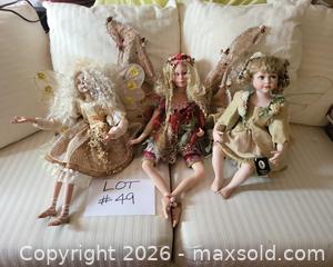 MaxSold Auction: Lot of 3 Geppeddo, Florance Maranuk Collection & 1 otherPorcelain Fairy Dolls, 18–24 in - San Jose (California, USA) PARTNER MANAGED Estate Sale Online Auction - Dunn Ave