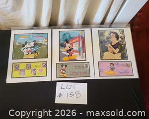 MaxSold Auction: Lot of 3 Matted Disney Collectible Prints with First Day Covers - San Jose (California, USA) PARTNER MANAGED Estate Sale Online Auction - Dunn Ave