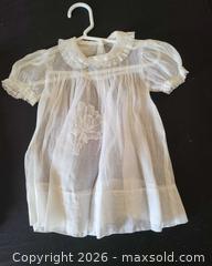 MaxSold Auction: Lot of 3 Vintage-Style Ivory Baby Garments with Bonnet - San Jose (California, USA) PARTNER MANAGED Estate Sale Online Auction - Dunn Ave