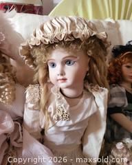MaxSold Auction: Lot of 6 Collectible Porcelain/Bisque Dolls, 18"–24" - San Jose (California, USA) PARTNER MANAGED Estate Sale Online Auction - Dunn Ave