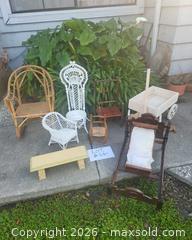 MaxSold Auction: Lot of 9 Small / Doll Furniture Pieces - San Jose (California, USA) PARTNER MANAGED Estate Sale Online Auction - Dunn Ave