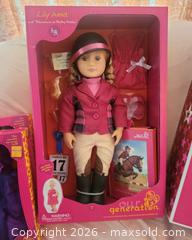 MaxSold Auction: Lot of Boxed 18in Fashion/Play Dolls - Our Generation & More - San Jose (California, USA) PARTNER MANAGED Estate Sale Online Auction - Dunn Ave