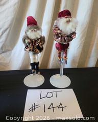 MaxSold Auction: Mark Roberts pair of Santa figurines, 8–9 in - San Jose (California, USA) PARTNER MANAGED Estate Sale Online Auction - Dunn Ave