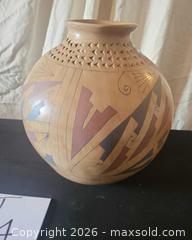 MaxSold Auction: Mata Ortiz Pottery ~ Benjamin Soto signed coiled vessel - San Jose (California, USA) PARTNER MANAGED Estate Sale Online Auction - Dunn Ave