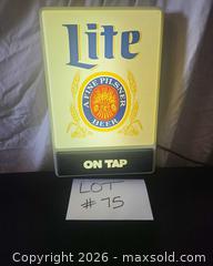 MaxSold Auction: Miller Lite Illuminated Wall Display 18" x 12" - San Jose (California, USA) PARTNER MANAGED Estate Sale Online Auction - Dunn Ave