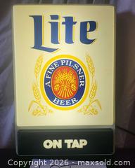 MaxSold Auction: Miller Lite Illuminated Wall Display 18" x 12" - San Jose (California, USA) PARTNER MANAGED Estate Sale Online Auction - Dunn Ave