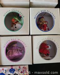 MaxSold Auction: Muffy VanderBear Miniature Christmas Ornaments Lot 16 pcs - San Jose (California, USA) PARTNER MANAGED Estate Sale Online Auction - Dunn Ave