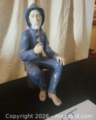 MaxSold Auction: NAO Lladro Porcelain Seated Fisherman Figurine, 17" Tall - San Jose (California, USA) PARTNER MANAGED Estate Sale Online Auction - Dunn Ave