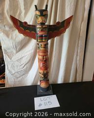 MaxSold Auction: Northwest Coast Style Carved Wooden Totem Pole, 32 in - San Jose (California, USA) PARTNER MANAGED Estate Sale Online Auction - Dunn Ave