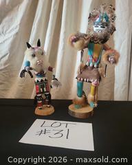 MaxSold Auction: Pair of Hopi-Style Kachina Carved Dolls, 10"–16" - San Jose (California, USA) PARTNER MANAGED Estate Sale Online Auction - Dunn Ave