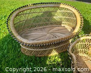 MaxSold Auction: Peacock-Style Rattan Doll/Child Chairs, Set of 5 - San Jose (California, USA) PARTNER MANAGED Estate Sale Online Auction - Dunn Ave