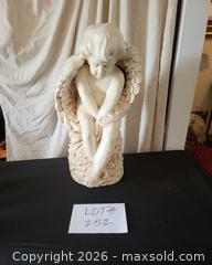 MaxSold Auction: Plaster Cherub Statue, 27 in, Antique White Finish - San Jose (California, USA) PARTNER MANAGED Estate Sale Online Auction - Dunn Ave
